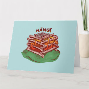 Carte Hangi Maori Cuisine Nourriture Kai