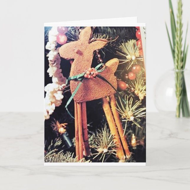 CARTE HANGING SUR ARBRE-POUR DIRE MERRY NOËS DE "MOI" (Devant)