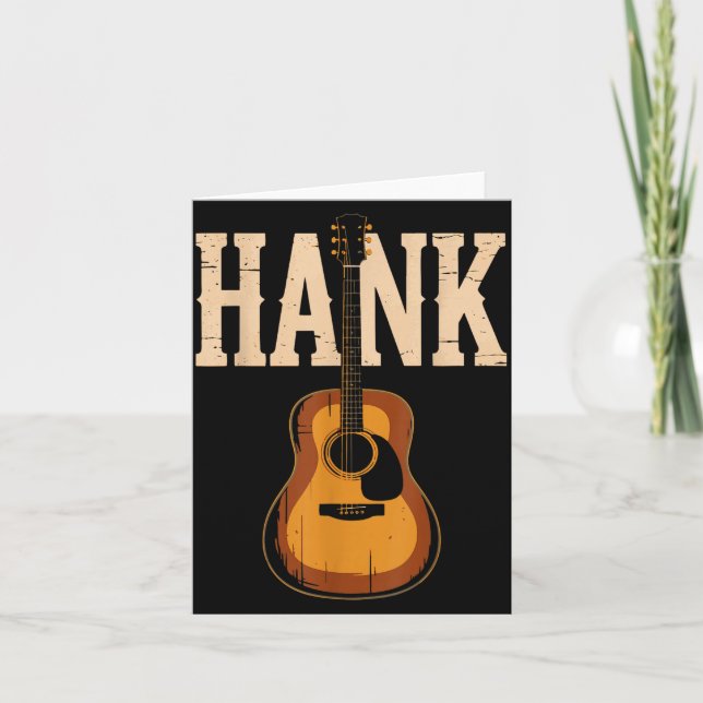 Carte Hank Folk Style Line Dancing Western Country Music (Devant)