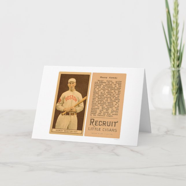 Carte Hank Gowdy brave le base-ball 1912 (Devant)
