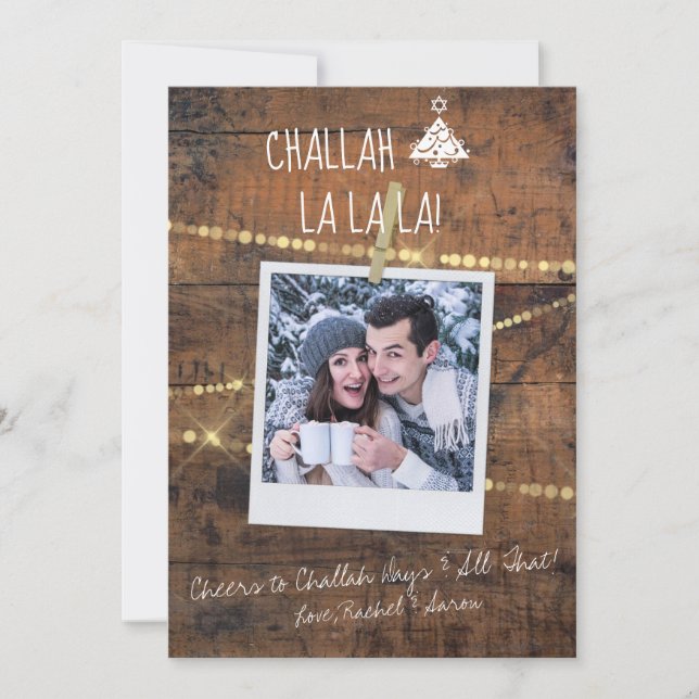 Carte Hanoukka 1-Photo des Jours de Noël Challah (Devant)