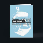 Carte Hanoukka Dreidel Song<br><div class="desc">Version graphique et moderne de la chanson dreidel classique.</div>