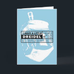 Carte Hanoukka Dreidel Song<br><div class="desc">Version graphique et moderne de la chanson dreidel classique.</div>