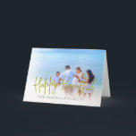 Carte Hanoukka Family Photo Love Light Greeting<br><div class="desc">Hanoukka Carte de voeux Le design présente du texte moderne dans une couleur or La photo est facilement changée pour votre propre photo familiale ou personnelle. Customisez facilement votre carte personnelle avec votre propre nom ou retirez-la complètement.</div>