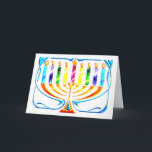 Carte : Hanoukka Menorah - Chanukah Menorah<br><div class="desc">Hanoukka Menorah - Carte Chanukah Menorah montrant toutes les bougies brulant pour cette période spéciale de l'année,  le Festival juif des lumières.</div>