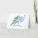 Carte Hanoukka/Noël<br><div class="desc">Cette carte vient de www.OurJewishCommunity.org qui mélange le judaïsme,  l'humanisme et la technologie.  Consultez notre congrégation en ligne.  Des cartes électroniques y sont également disponibles.</div>