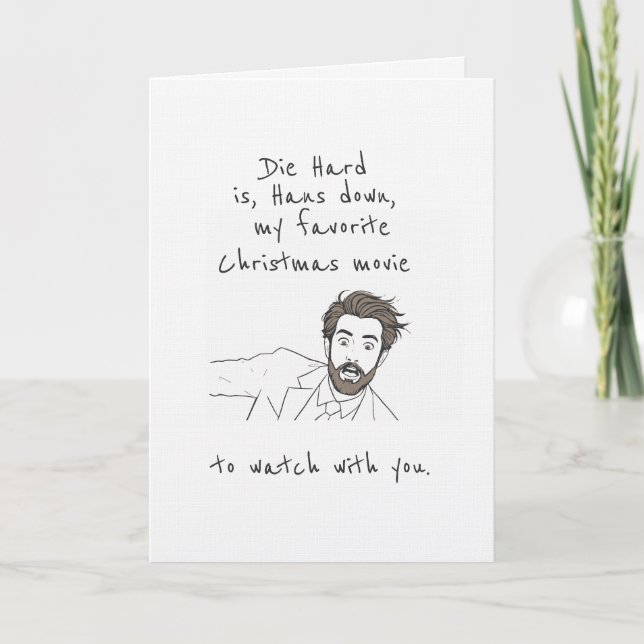 Carte Hans Down Favorite Christmas Movie Card Joke  (Devant)
