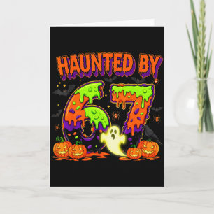 Carte Hanté par 67 drôle Six Seven Drip Fantôme Spooky H