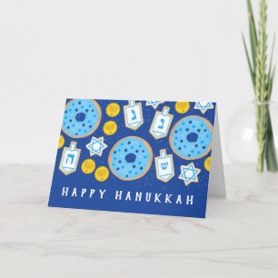 Carte Hanukkah Chanukah Desserts Donuts Cookies