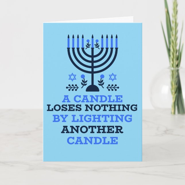 Carte Hanukkah Quote Hanukkah Card  (Devant)