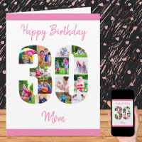 Happy 30th Birthday Maman 30 Number Photo Collage