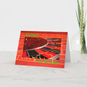 Carte Happy 71st Birthday Roulette Wheel