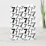 Carte Happy 7th or 70th Birthday Number 7 Pattern<br><div class="desc">Perfect card for any occasion with the number seven.  Seventh,  seventieth or seventy-seventh birthdays !  Anniversaries et plus encore.</div>