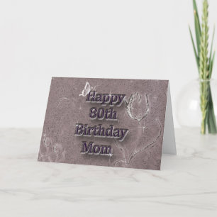 Carte Happy 80th Birthday
