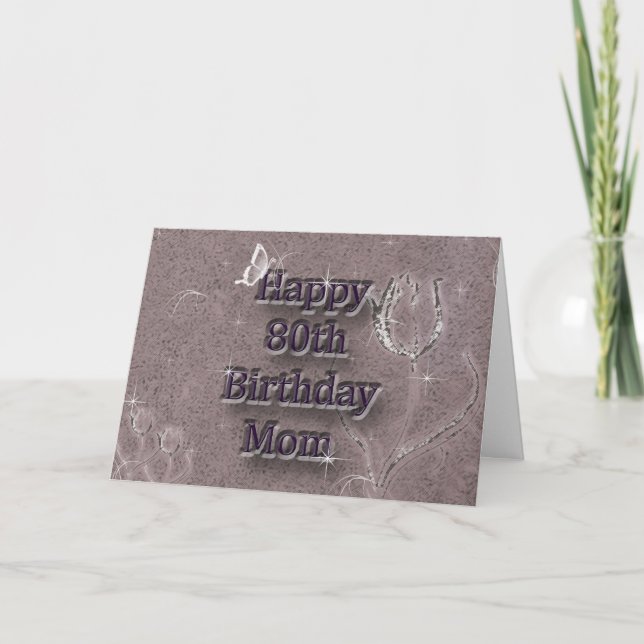 Carte Happy 80th Birthday (Devant)