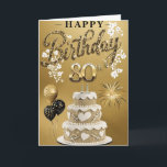 Carte Happy 80th Birthday<br><div class="desc">Bonne carte d'anniversaire 80e</div>