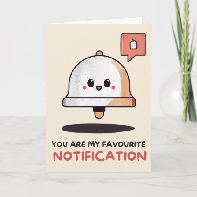 Carte Happy Anniversary Cute Funny Notification Card (Devant)