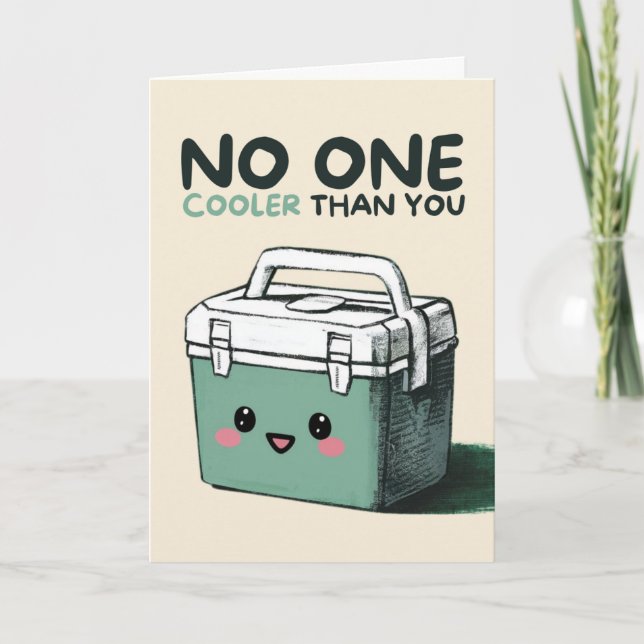 Carte Happy Anniversary Cute Funny Simple Coolbox Card (Devant)
