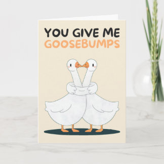 Carte Happy Anniversary Cute Funny Simple Goose Card
