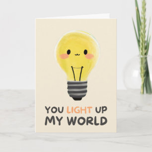 Carte Happy Anniversary Cute Funny Simple Light Card