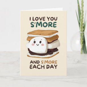 Carte Happy Anniversary Cute Funny Simple Smore Card