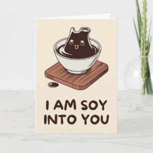 Carte Happy Anniversary Cute Funny Simple Soy Sauce Card