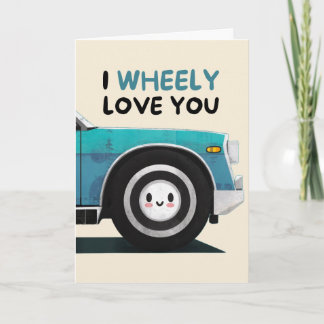 Carte Happy Anniversary Cute Funny Simple Wheel Card