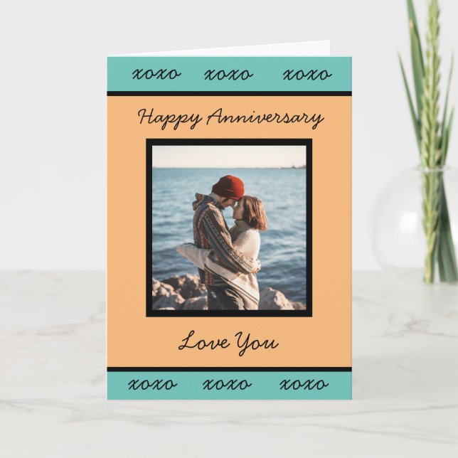 Carte Happy Anniversary to you Add Your Photo (Devant)