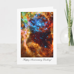 Carte Happy Anniversay Darling, Stellar Nursery dans l'e