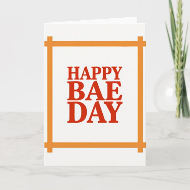 Carte Happy Bae Day Card (Devant)