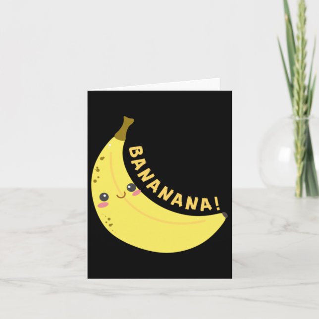 Carte Happy Banana Sticker (Devant)