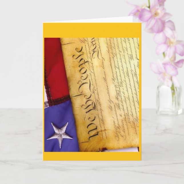 Carte Happy Birthday America Greeting Card (Orchidée)