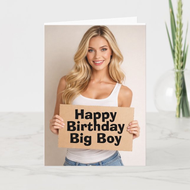Carte Happy birthday big boy (Devant)