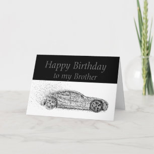 Carte Happy Birthday Brother Classic Cars Vehicles