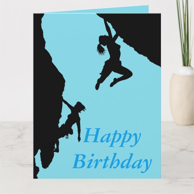 Carte Happy Birthday climbers card (Devant)