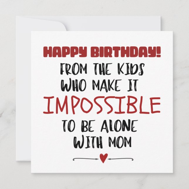 Carte Happy Birthday Dad from Kids (Devant)