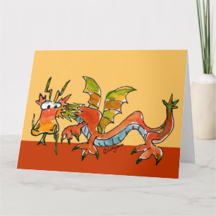Carte Happy Birthday Dragon Breath Funny Card