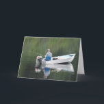 Carte Happy Birthday Father-in-Law Fishing Boat on Lake<br><div class="desc">Happy Birthday Father-in-Law Fishing Boat on Lake</div>
