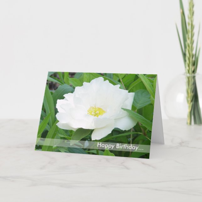 Carte Happy Birthday Flower Card (Devant)