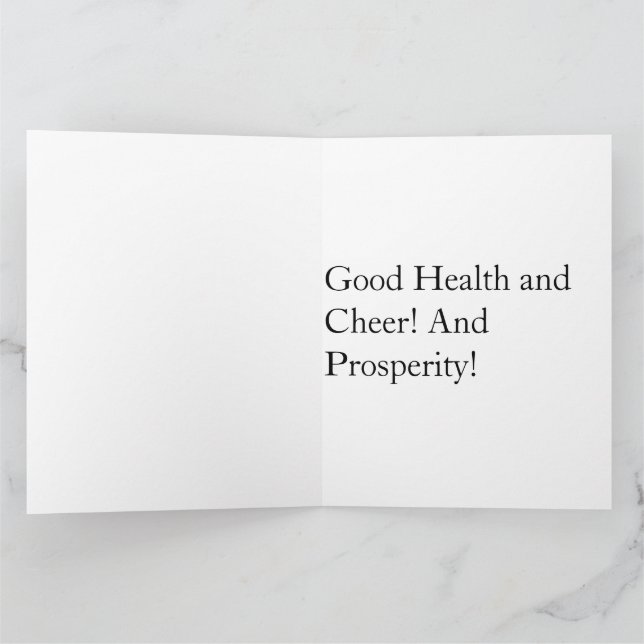 CARTE HAPPY BIRTHDAY FLOWERS GOOD GREETINGS  (Intérieur)