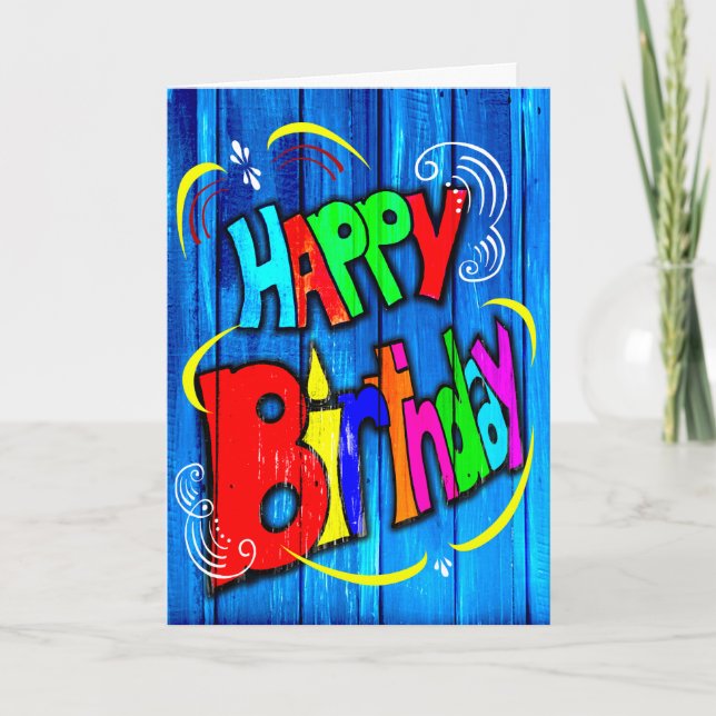 Carte Happy Birthday for anyone (Devant)