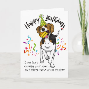 Carte Happy Birthday from Your Beagle Dog Buddy