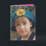 Carte Happy Birthday Granddaughter pink and purple photo<br><div class="desc">Replace the photo the front and change the text to suit. Happy Birthday special Granddaughter. Inside a été conçu en pink and purple.</div>