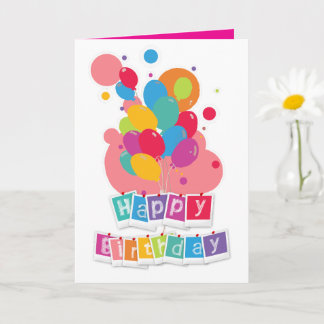 Carte Happy Birthday – Joyful Celebration Design