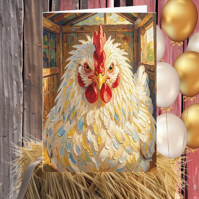Carte Happy Birthday Mother Clucker | Funny Chicken Pun (Créateur téléchargé)