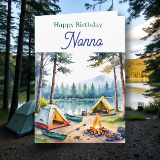 Carte Happy Birthday Nonno | Campsite Poem