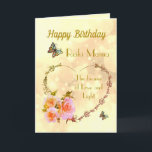 Carte Happy Birthday Reiki Mama design<br><div class="desc">Grand Joyeux Anniversaire Reiki Mama design Carte de voeux.</div>