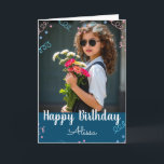Carte Happy Birthday Selfie Custom Name Confetti<br><div class="desc">Happy birthday card,  confetti overlays,  and text with custom name option. Inside text is all adjustable. Great for any birthday.
Just pick your favorite photos and have fun designing your custom birthday card.</div>