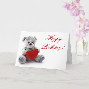 Carte Happy Birthday Teddy Bear Birthday Card