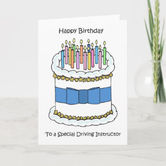 Carte Happy Birthday to Driving Instructor